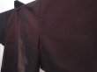 Photo2: 6317T03z240 Vintage Japanese Kimono Silk See through HAORI Maple Black (2)
