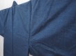 Photo3: 6317T06z970 Vintage Japanese Kimono Silk Men's  Plain Blue-Gray (3)