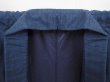 Photo5: 6317T06z970 Vintage Japanese Kimono Silk Men's  Plain Blue-Gray (5)