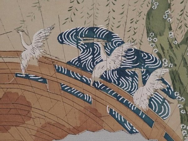 Photo3: 6317T07z500 Vintage Japanese Kimono Silk Men's OSHIMA HAORI  Brown-Gray (3)