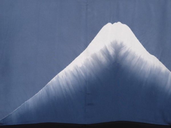 Photo3: 6317T09z820 Vintage Japanese Kimono Silk Men's HAORI  Black (3)