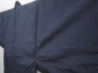 Photo2: 6317T10z1010 Vintage Japanese Kimono Silk Men's  Plain Dark gray (2)