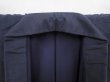 Photo5: 6317T10z1010 Vintage Japanese Kimono Silk Men's  Plain Dark gray (5)