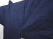 Photo2: 6317T11z910 Vintage Japanese Kimono Silk Men's  Plain Dark navy (2)