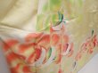 Photo3: 6317T12z1080 Vintage Japanese Kimono Silk FURISODE Flying crane Lime yellow (3)
