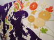 Photo2: 6317T14z1080 Vintage Japanese Kimono Silk FURISODE Butterfly Grape (2)
