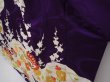 Photo4: 6317T14z1080 Vintage Japanese Kimono Silk FURISODE Butterfly Grape (4)