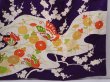 Photo7: 6317T14z1080 Vintage Japanese Kimono Silk FURISODE Butterfly Grape (7)