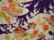 Photo8: 6317T14z1080 Vintage Japanese Kimono Silk FURISODE Butterfly Grape (8)