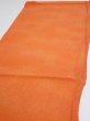 Photo3: 1E01z70  Japanese Kimono Crepe Silk  FABRIC  Dark orange 48.0x14.2 (3)