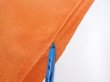 Photo6: 1E01z70  Japanese Kimono Crepe Silk  FABRIC  Dark orange 48.0x14.2 (6)