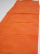 Photo3: 1E03z90  Japanese Kimono Crepe Silk  FABRIC  Dark orange 65.7x14.4 (3)