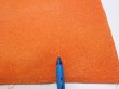 Photo6: 1E03z90  Japanese Kimono Crepe Silk  FABRIC  Dark orange 65.7x14.4 (6)