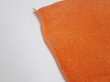 Photo6: 1E04z90  Japanese Kimono Crepe Silk  FABRIC  Dark orange 65.4x14.2 (6)