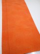 Photo2: 1E06z90  Japanese Kimono Crepe Silk  FABRIC  Dark orange 65.4x14.2 (2)
