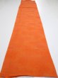 Photo5: 1E06z90  Japanese Kimono Crepe Silk  FABRIC  Dark orange 65.4x14.2 (5)