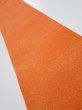 Photo1: 1E07z50  Japanese Kimono Crepe Silk  FABRIC  Dark orange 61.4x7.1 (1)
