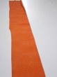 Photo3: 1E07z50  Japanese Kimono Crepe Silk  FABRIC  Dark orange 61.4x7.1 (3)