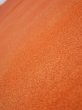 Photo4: 1E07z50  Japanese Kimono Crepe Silk  FABRIC  Dark orange 61.4x7.1 (4)
