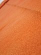 Photo4: 1E09z60  Japanese Kimono Crepe Silk  FABRIC  Dark orange 84.3x6.9 (4)