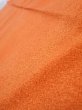 Photo5: 1E10z30  Japanese Kimono Crepe Silk  FABRIC  Dark orange 37.8x7.1 (5)