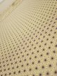 Photo1: 1E02z50  Japanese Kimono Silk  FABRIC Asanoha Cream yellow 39.0x14.6 (1)