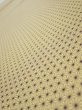 Photo1: 1E05z80  Japanese Kimono Silk  FABRIC Asanoha Cream yellow 63.0x14.8 (1)