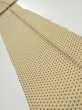 Photo1: 1E08z50  Japanese Kimono Silk  FABRIC Asanoha Cream yellow 75.6x7.3 (1)