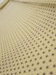 Photo4: 1E08z50  Japanese Kimono Silk  FABRIC Asanoha Cream yellow 75.6x7.3 (4)