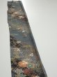 Photo3: 1E07z40  Japanese Kimono Silk  FABRIC Plum blossom Gray 59.8x7.3 (3)