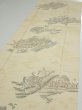 Photo3: 1E03z80  Japanese Kimono Silk  FABRIC Heian noble Light cream 65.7x14.2 (3)