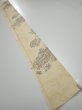 Photo5: 1E08z40  Japanese Kimono Silk  FABRIC Heian noble Light cream 66.1x7.3 (5)