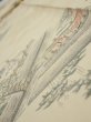 Photo5: 1E09z50  Japanese Kimono Silk  FABRIC Heian noble Light cream 75.6x6.7 (5)