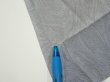 Photo6: 1A01z60  Japanese Kimono Silk  FABRIC Suminagashi Ash gray 40.2x14.8 (6)