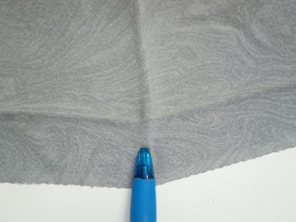 Photo7: 1A02z60  Japanese Kimono Silk  FABRIC Suminagashi Ash gray 40.2x14.8 (7)