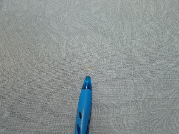 Photo9: 1A02z60  Japanese Kimono Silk  FABRIC Suminagashi Ash gray 40.2x14.8 (9)