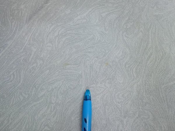 Photo7: 1A04z90  Japanese Kimono Silk  FABRIC Suminagashi Ash gray 66.1x14.8 (7)