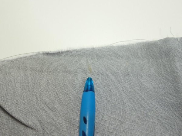 Photo8: 1A04z90  Japanese Kimono Silk  FABRIC Suminagashi Ash gray 66.1x14.8 (8)