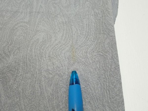 Photo7: 1A06z90  Japanese Kimono Silk  FABRIC Suminagashi Ash gray 66.9x14.8 (7)