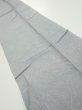 Photo1: 1A08z40  Japanese Kimono Silk  FABRIC Suminagashi Ash gray 63.4x7.3 (1)