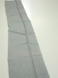 Photo4: 1A08z40  Japanese Kimono Silk  FABRIC Suminagashi Ash gray 63.4x7.3 (4)