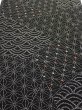 Photo1: 1A05z70  Japanese Kimono Silk  FABRIC Seigaiha  59.8x14.4 (1)