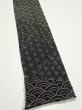 Photo2: 1A09z50  Japanese Kimono Silk  FABRIC Seigaiha  77.2x7.3 (2)