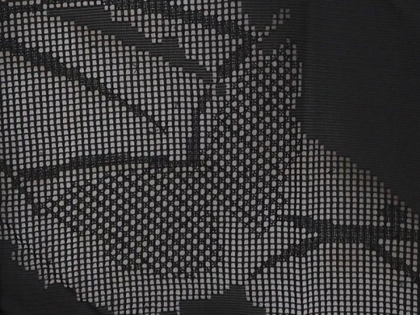 Photo4: 6319T02z310 Vintage Japanese Kimono Silk See through HAORI Butterfly Black (4)