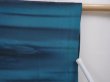Photo6: 6319T04z560 Vintage Japanese Kimono Silk HAORI  Deep cyan (6)