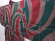 Photo2: 6319T08z410 Vintage Japanese Kimono Silk HAORI  Dark red (2)