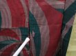 Photo7: 6319T08z410 Vintage Japanese Kimono Silk HAORI  Dark red (7)
