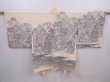 Photo1: 6319T14z660 Vintage Japanese Kimono Silk HAORI Trees Peach-Beige (1)