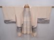 Photo6: 6319T14z660 Vintage Japanese Kimono Silk HAORI Trees Peach-Beige (6)