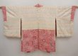 Photo6: 6415T02z590 Vintage Japanese Kimono Silk HAORI Flower Pink (6)